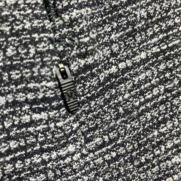 Lululemon WMNS 2 Run Briskly 1/2 Zip Coco Pique Black Rulu Sweat-Wicking W3BXSS - Picture 5 of 10